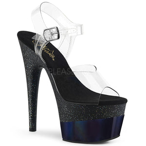 ADORE-708-2HGM Clr/Blk Glitter Hologram