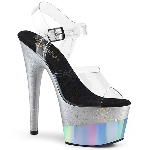 ADORE-708-2HGM Clr/Slv Glitter Hologram