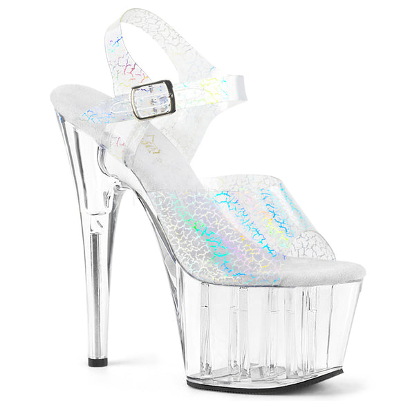 ADORE-708N-CK Slv Cracker Hologram TPU/Clr